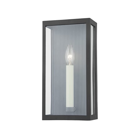 Troy Lighting Vail 13" Tall Outdoor Wall Sconce Texture Black / Weathered Zinc