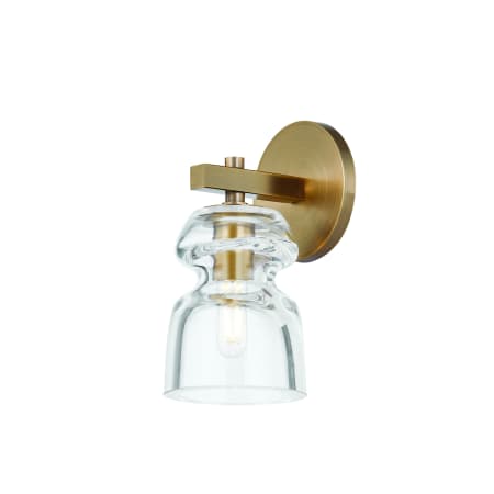 Troy Lighting Trey 9" Tall Wall Sconce Patina Brass