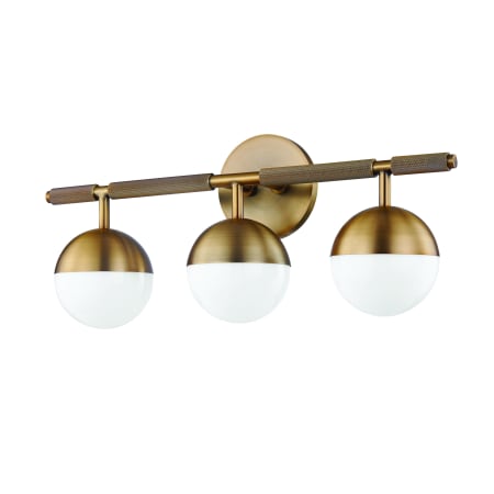 Troy Lighting Enson 3 Light 19" Wide Vanity Light Patina Brass