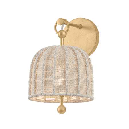 Troy Lighting Lonnie 12" Tall LED Wall Sconce Vintage Gold Leaf