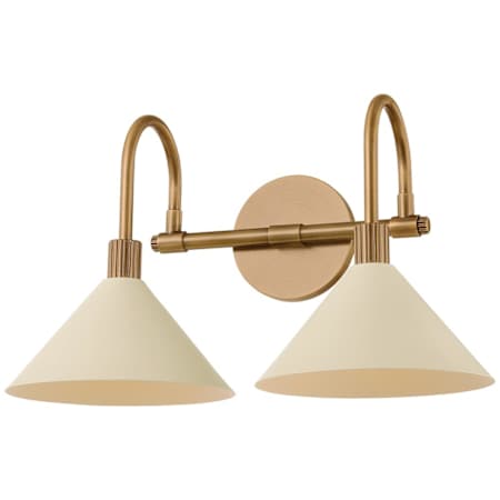Troy Lighting Jovani 2 Light 17" Wide Vanity Light Patina Brass And Soft Sand