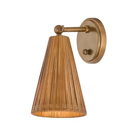 Troy Lighting Griffith 10" Tall LED Wall Sconce Patina Brass