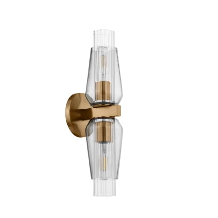 Troy Lighting Rex 2 Light 18" Tall Wall Sconce Patina Brass