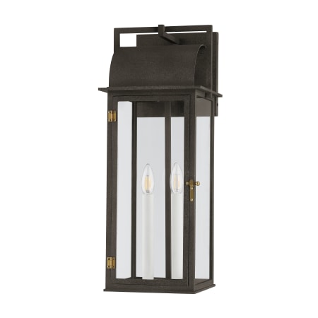 Troy Lighting Bohen 2 Light 24" Tall Wall Sconce French Iron / Patina Brass
