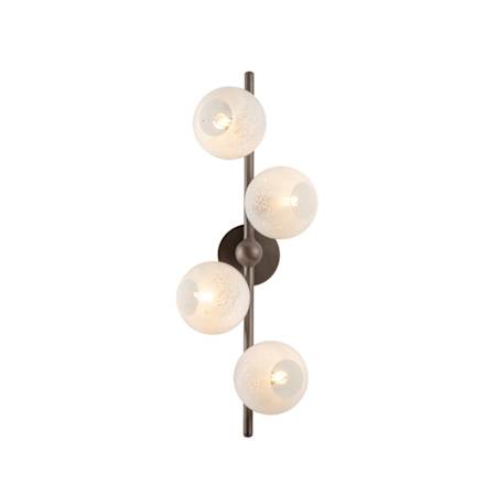 Troy Lighting Sonny 4 Light 28" Tall Wall Sconce Bronze Leaf