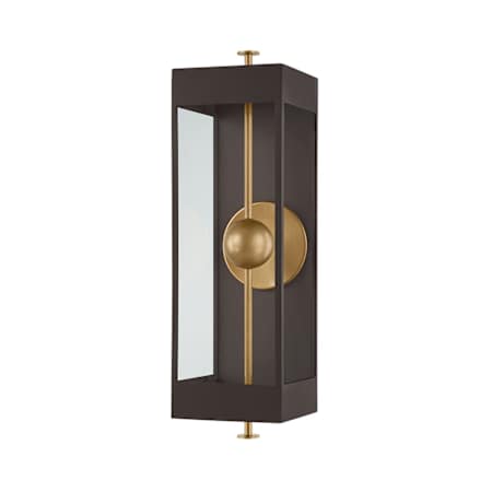 Troy Lighting Garvey 27" Tall LED Wall Sconce Textured Bronze / Patina Brass