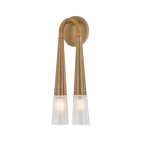 Troy Lighting Hawke 2 Light 16" Tall Wall Sconce Patina Brass