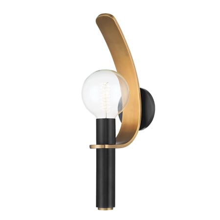 Troy Lighting Bishop 19" Tall Wall Sconce Patina Brass / Soft Black