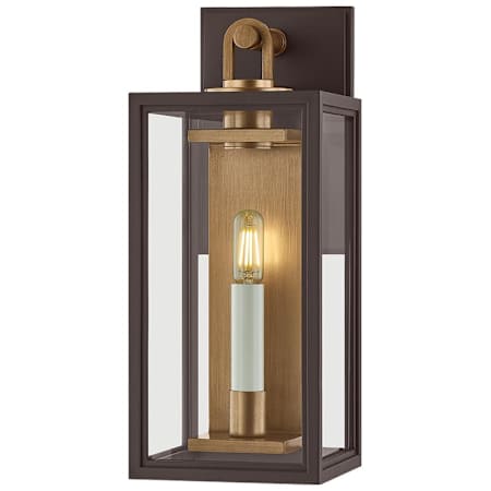 Troy Lighting Arnold 15" Tall Outdoor Wall Sconce Patina Brass / Textured Bronze