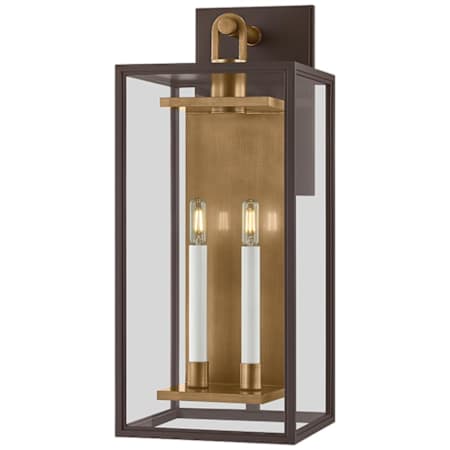 Troy Lighting Arnold 2 Light 24" Tall Outdoor Wall Sconce Patina Brass / Textured Bronze