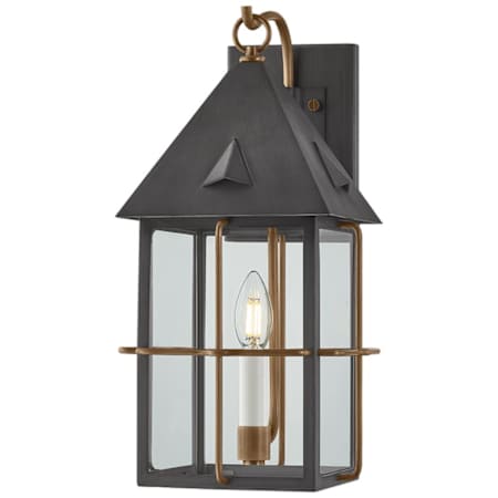 Troy Lighting Toby 17" Tall Outdoor Wall Sconce Patina Brass And Graphite