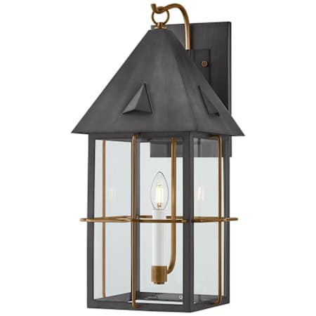 Troy Lighting Toby 23" Tall Outdoor Wall Sconce Patina Brass And Graphite