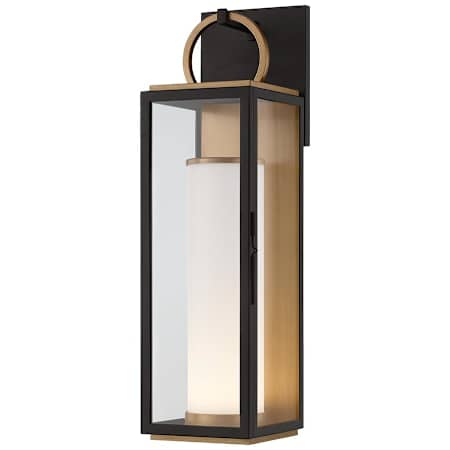 Troy Lighting Gareth 23" Tall LED Outdoor Wall Sconce Patina Brass / Textured Black