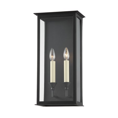 Troy Lighting Chauncey 2 Light 19" Tall Wall Sconce Textured Black