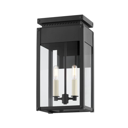 Troy Lighting Braydan 2 Light 17" Tall Wall Sconce Textured Black