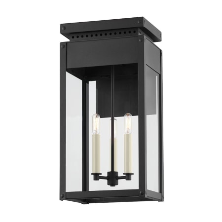 Troy Lighting Braydan 3 Light 23" Tall Wall Sconce Textured Black