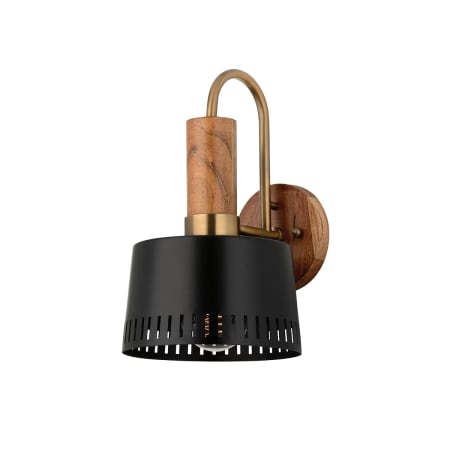 Troy Lighting Memphis 14" Tall Wall Sconce Patina Brass / Soft Black