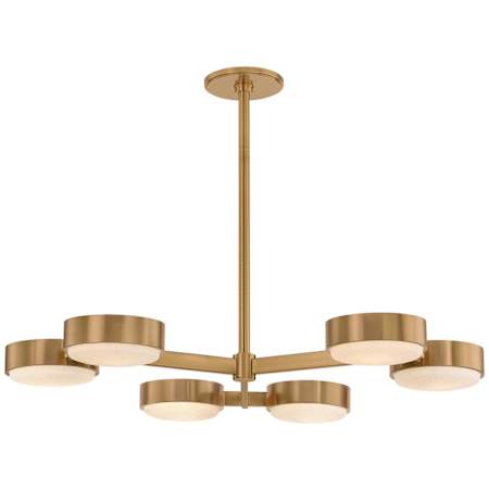 Troy Lighting Rory 6 Light 40" Wide Chandelier Patina Brass