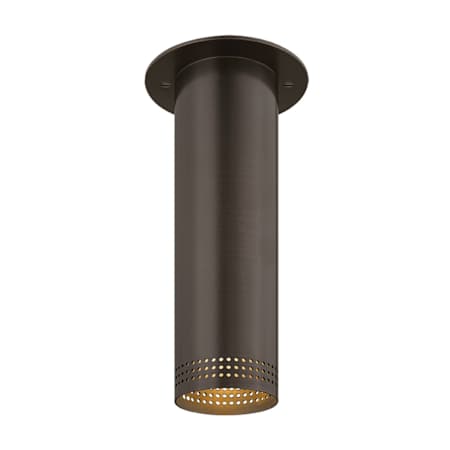 Troy Lighting Berg 5" Wide x 10" Tall LED Flush Mount Ceiling Fixture Bronze