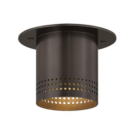 Troy Lighting Berg 5" Wide LED Flush Mount Ceiling Fixture Bronze