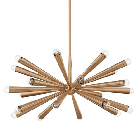 Troy Lighting Keanu 24 Light 41" Wide Sputnik Chandelier Patina Brass
