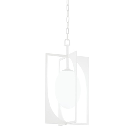 Troy Lighting Enzo 13" Wide Abstract Mini Pendant Gesso White