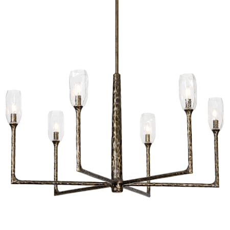 Troy Lighting Lyle 6 Light 36" Wide Candle Style Chandelier Black Patina Gold