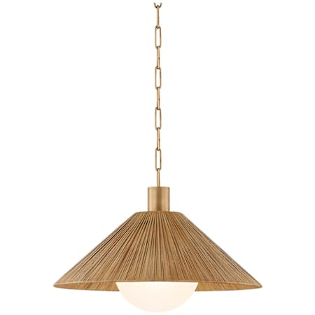 Troy Lighting Woodside 22" Wide Pendant Patina Brass