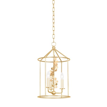 Troy Lighting Adrienne 3 Light 12" Wide Taper Candle Multi Light Pendant Vintage Gold Leaf