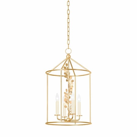 Troy Lighting Adrienne 4 Light 16" Wide Taper Candle Multi Light Pendant Vintage Gold Leaf