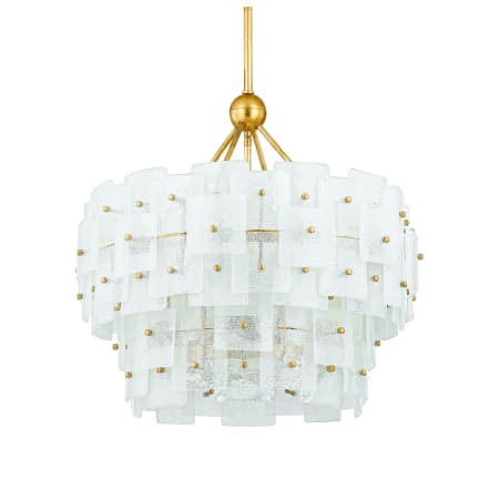 Troy Lighting Jacik 6 Light 24" Wide Waterfall Chandelier Vintage Gold Leaf