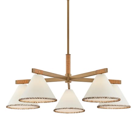Troy Lighting Stoney 5 Light 40" Wide Chandelier Patina Brass