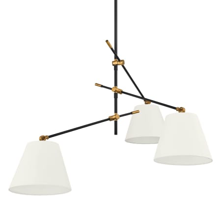 Troy Lighting Navin 3 Light 53" Wide Chandelier Patina Brass