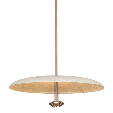 Troy Lighting Garth 3 Light 30" Wide LED Pendant Patina Brass / Weathered White