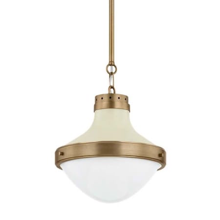 Troy Lighting Maxton 14" Wide Pendant Patina Brass / Soft Sand