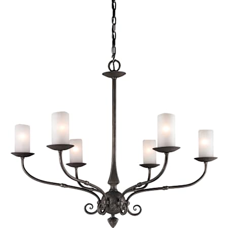 Troy Lighting Hart 4 Light 16" Wide Taper Candle Pendant Aged Pewter