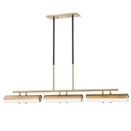 Troy Lighting Titus 3 Light 5" Wide LED Linear Pendant Patina Brass