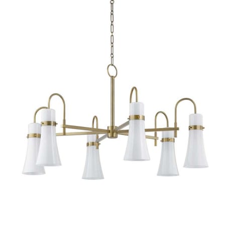Troy Lighting Maple 6 Light 38" Wide Chandelier Patina Brass