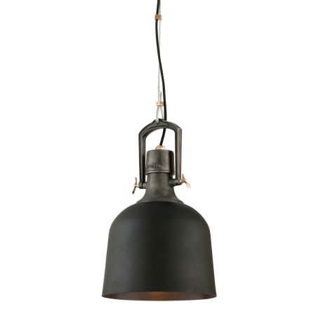 Troy Lighting Hangar 31 19" Industrial Pendant Old Silver With Aged Brass Accents