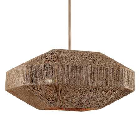 Troy Lighting Laken 4 Light 24" Wide Chandelier Patina Brass