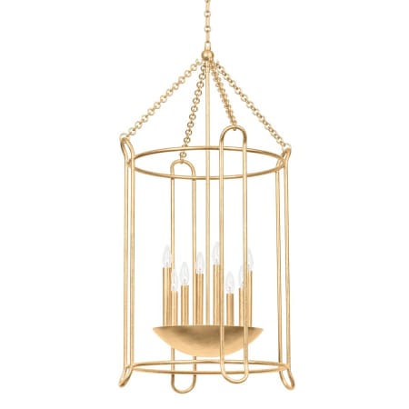 Troy Lighting Lassen 8 Light 25" Wide Multi Light Pendant Vintage Gold Leaf