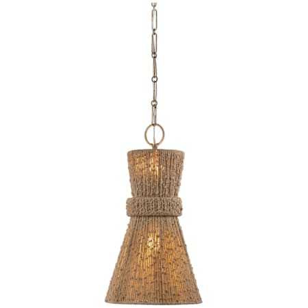 Troy Lighting Raphael 2 Light 14" Wide Hand Knotted Jute String Pendant Patina Brass