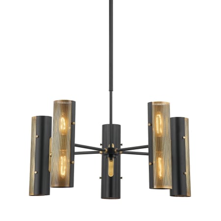 Troy Lighting Mikka 10 Light 30" Wide Chandelier Patina Brass