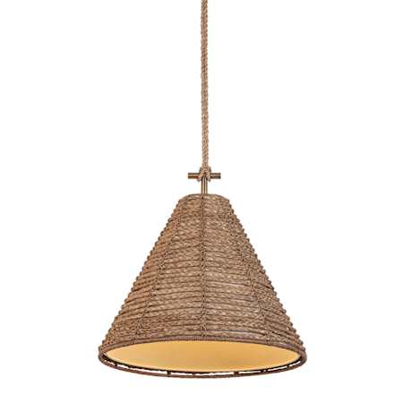 Troy Lighting Redwood 20" Wide Pendant Patina Brass
