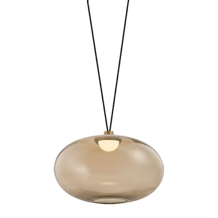 Troy Lighting Walz 19" Wide LED Pendant Patina Brass