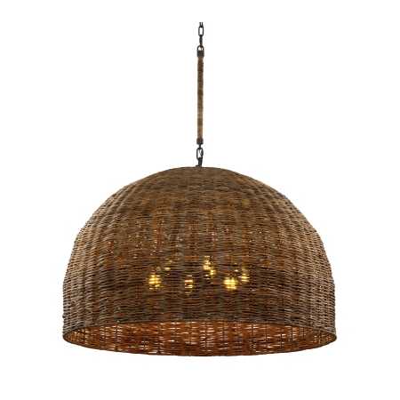 Troy Lighting Huxley 6 Light 44" Wide Pendant Textured Bronze