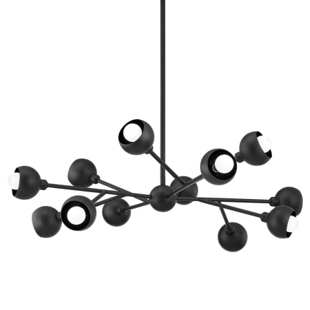 Troy Lighting Colt 12 Light 37" Wide Abstract Chandelier Soft Black