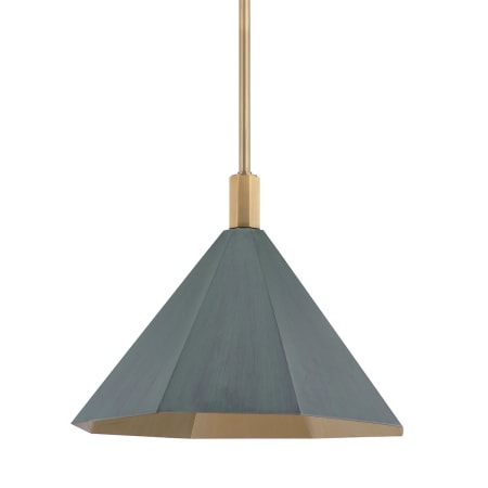 Troy Lighting Huntley 22" Wide Pendant Patina Brass / Brushed Matte Verde