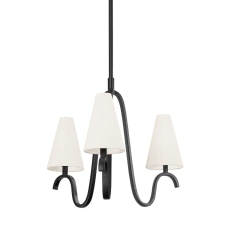 Troy Lighting Melor 3 Light 27" Wide Chandelier Forged Iron