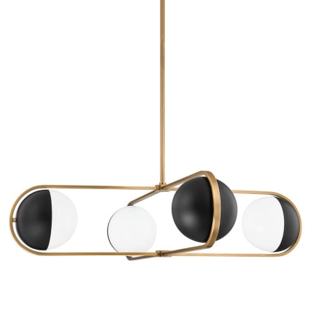 Troy Lighting Willard 4 Light 42" Wide Chandelier Patina Brass